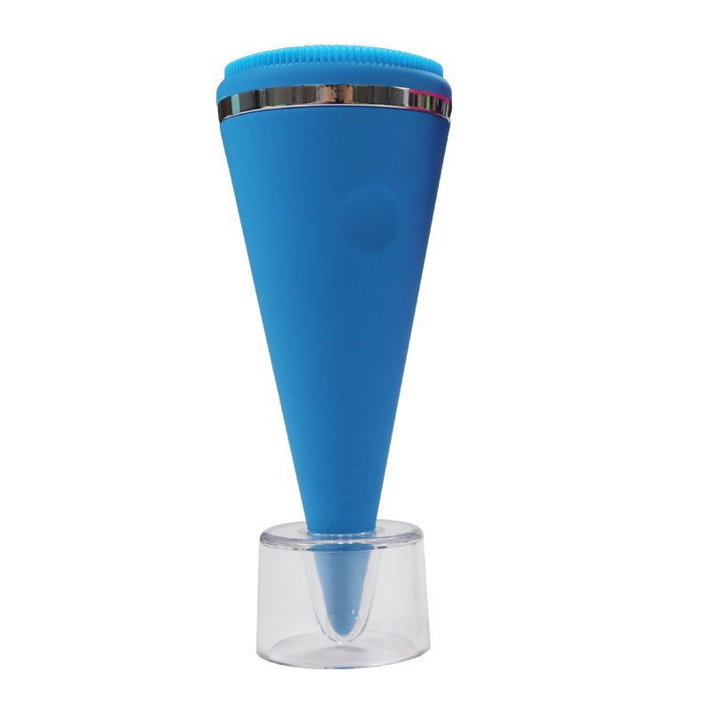 硅膠美容儀制品，圓錐形硅膠面部美容清潔儀