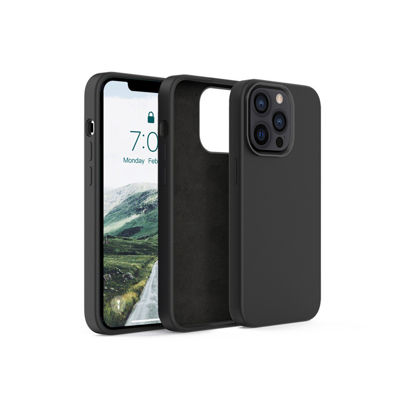 蘋果新款13硅膠液態(tài)手機殼，加厚款液態(tài)硅膠手機套定制