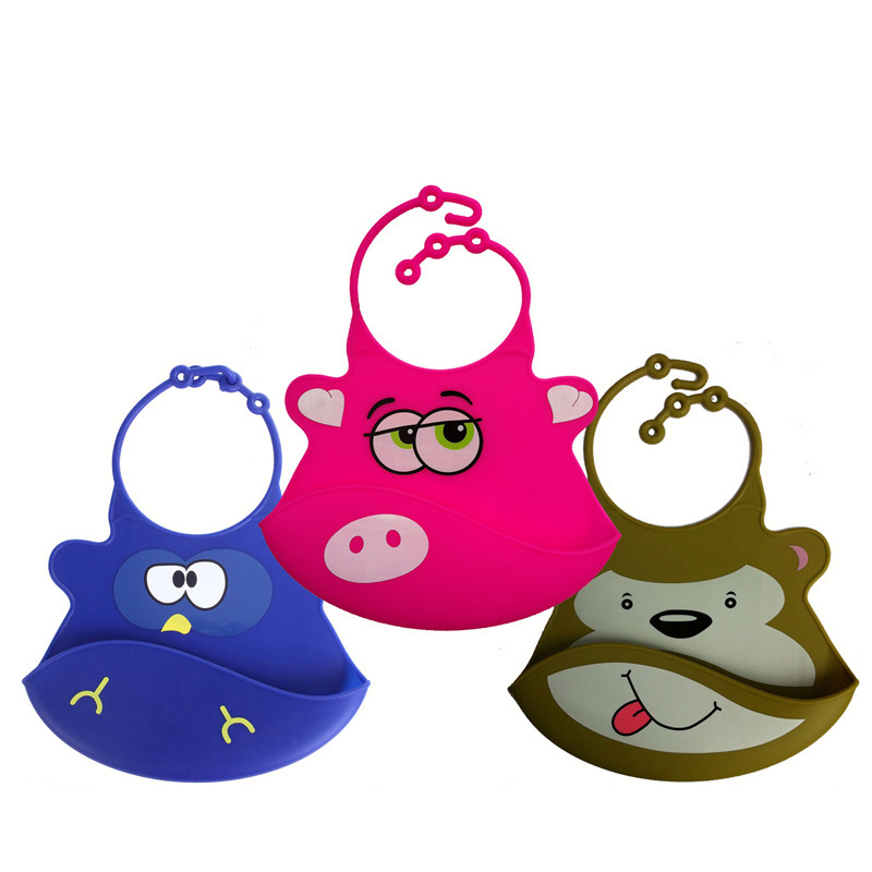 寶寶吃飯飯兜，兒童硅膠口水圍兜定制代加工廠